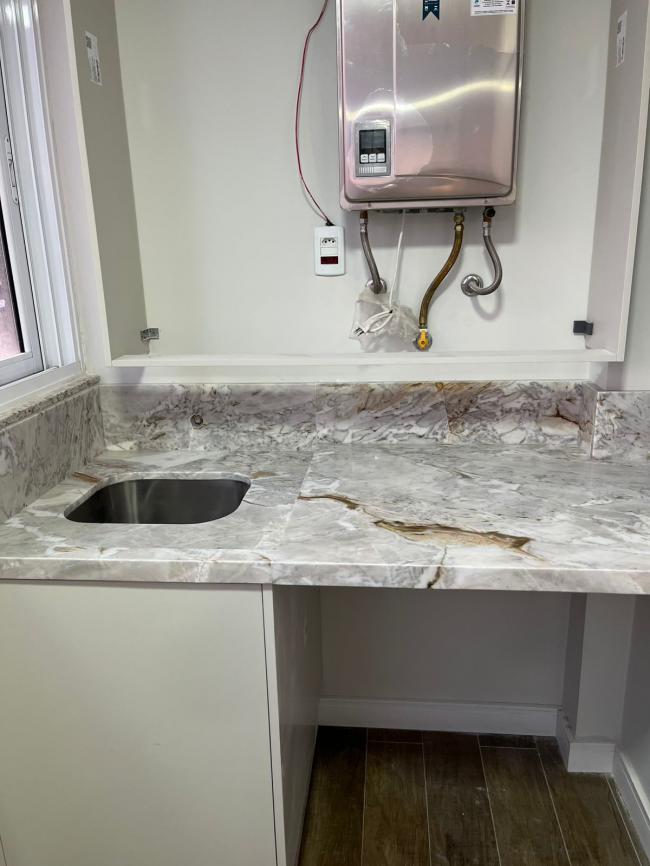 Lavanderia em M�rmore Branco Paran� 